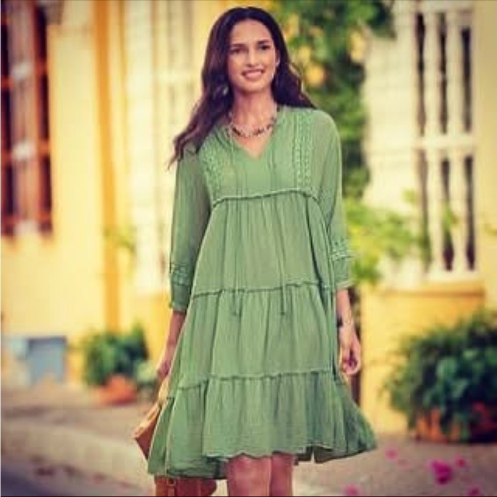 NWT Sundance JP and Mattie Light Green Desert Breeze Dress